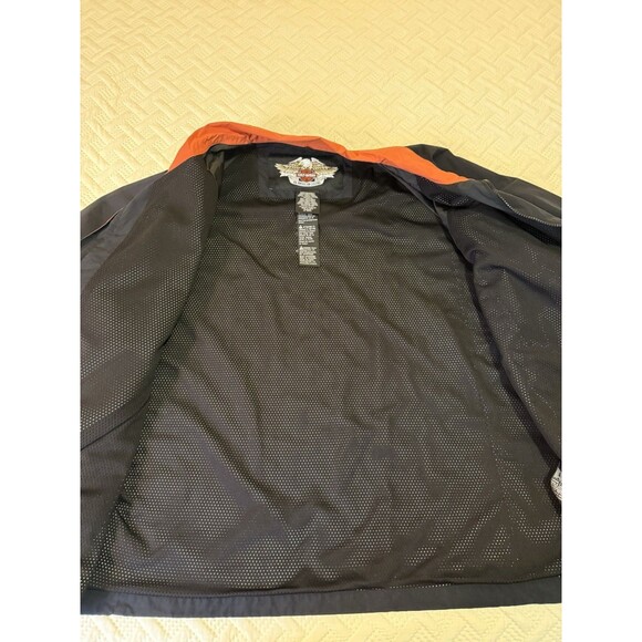 Harley Davidson Nylon Motorcycle Jacket 2XL Windbreaker Mock Neck 97522-05VM - Picture 4 of 12